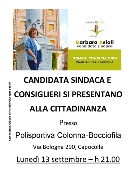 Incontro 13 settembre 2021 presso Polisportiva Colonna-Bocciofilo